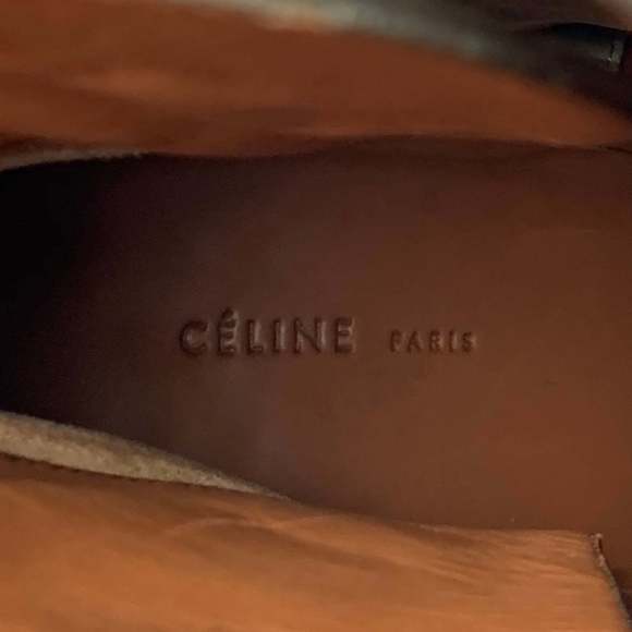 CELINE Grey Ankle Strap Boots - Picture 7 of 8